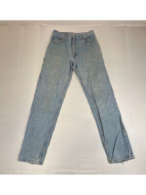 Vintage Levi's 550 Relaxed Fit Tapered Jeans Women Size 11 Jr Light Wash